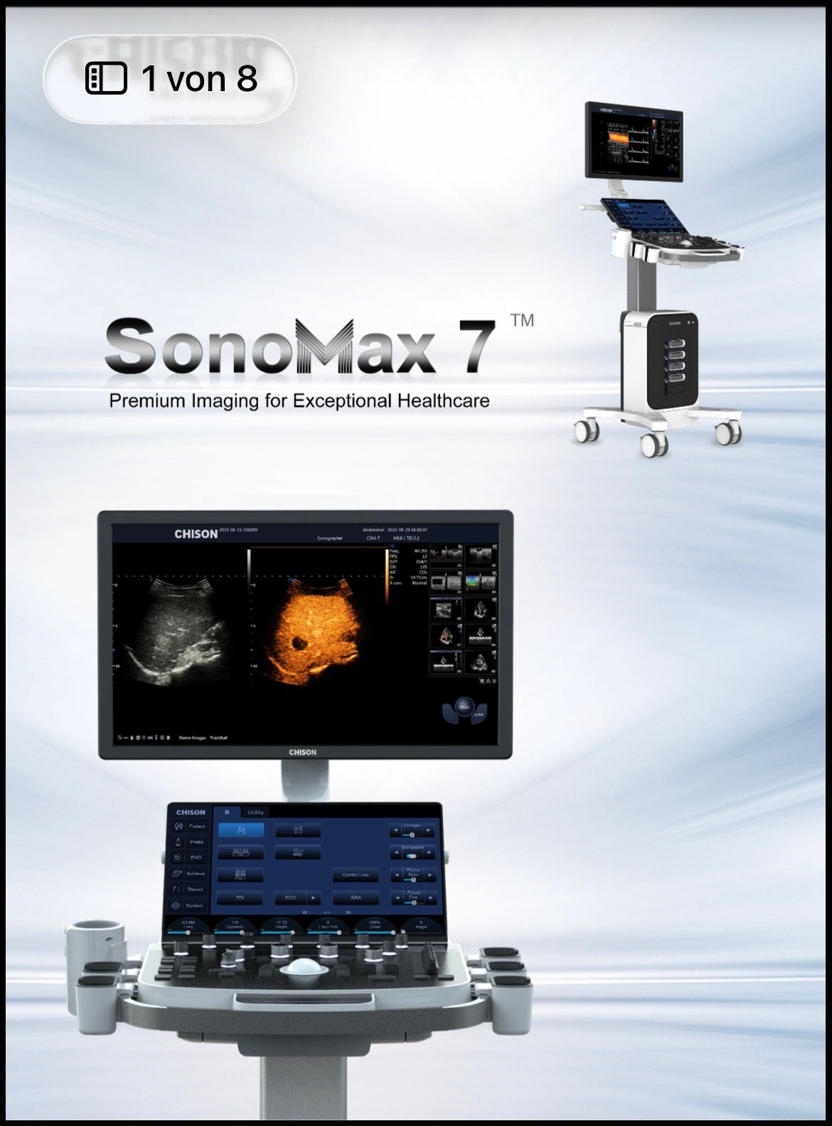 جهاز الموجات فوق الصوتية المتطور CHISON SonoMax 7